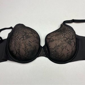 Olga BLK/TAN Lightly Lined, 36D. *P1075